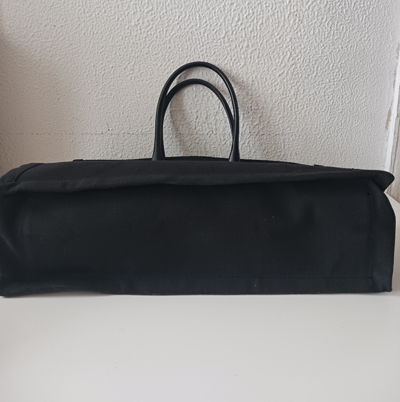 Fashion Design Like [Saint Laurent] Rive Gauche Tote Bag in Black Canvas - Picture 10 of 15